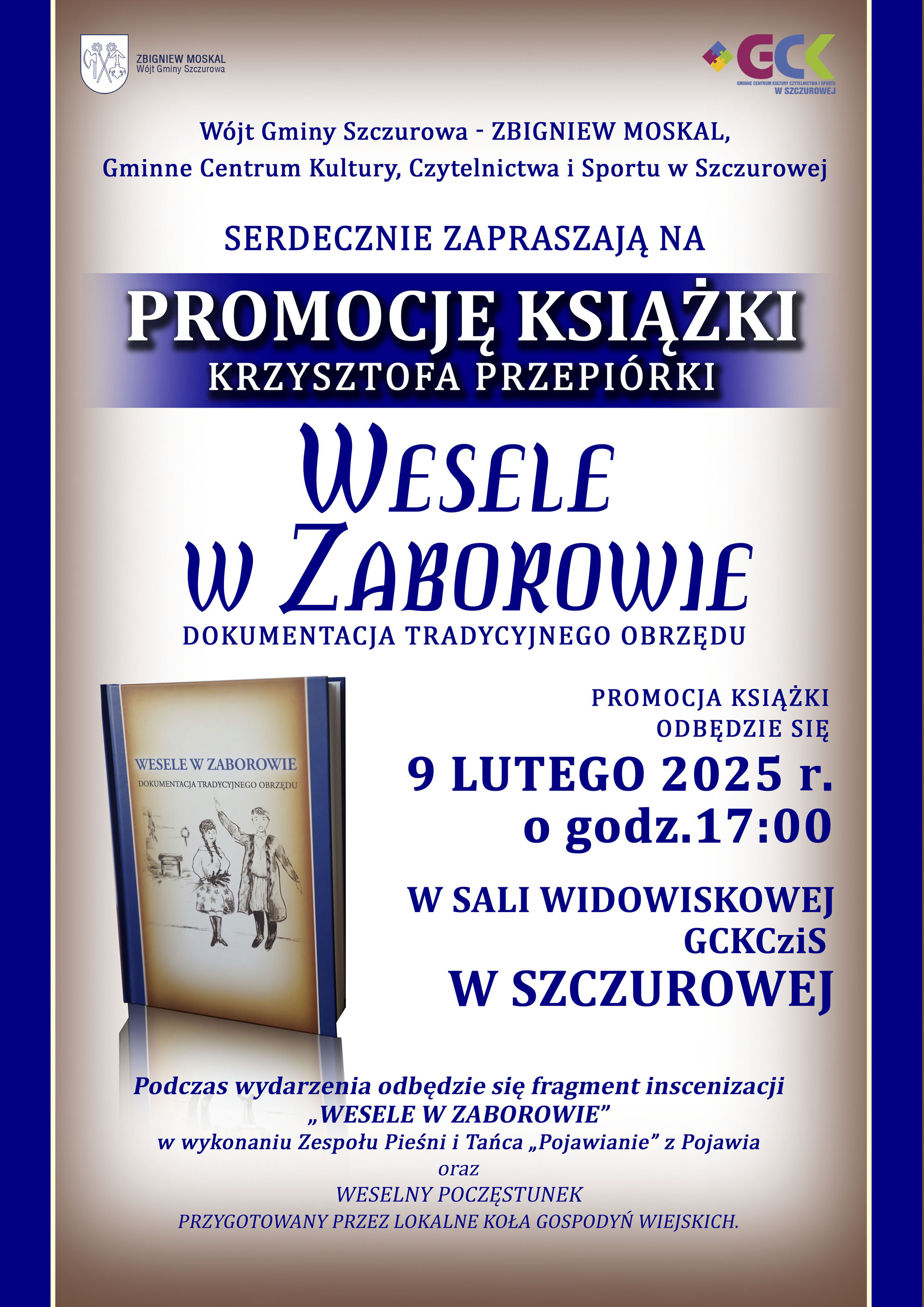 Zapraszamy na promocję książki pt. „Wesele w Zaborowie”