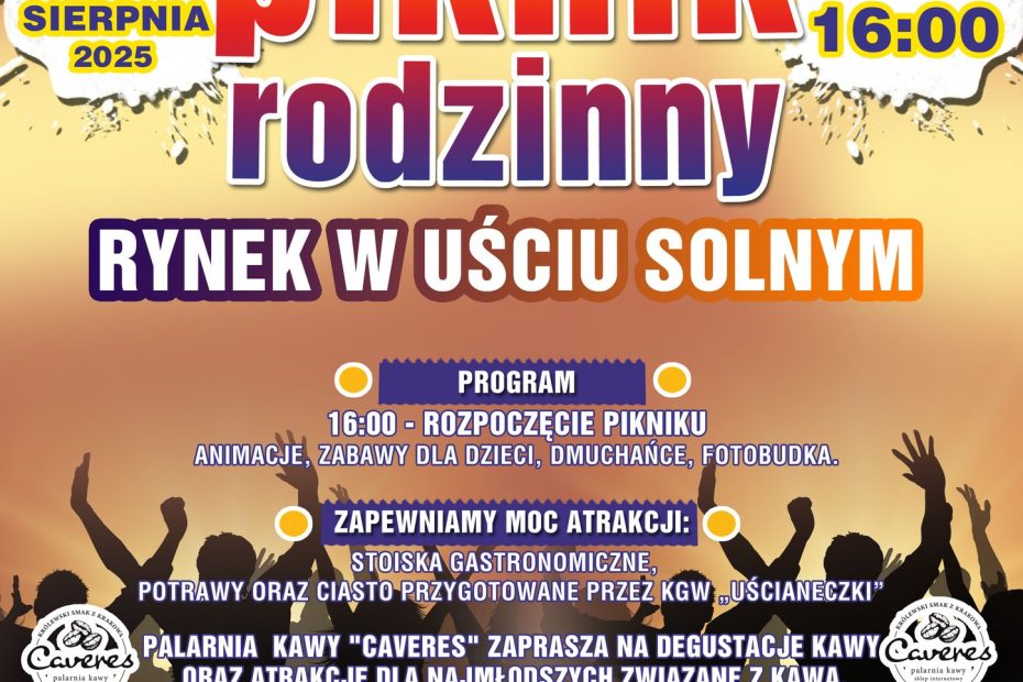 Piknik Rodzinny w Uściu Solnym - plakat