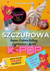 Plakat przedstawia zaproszenie na zajęcia z tańca