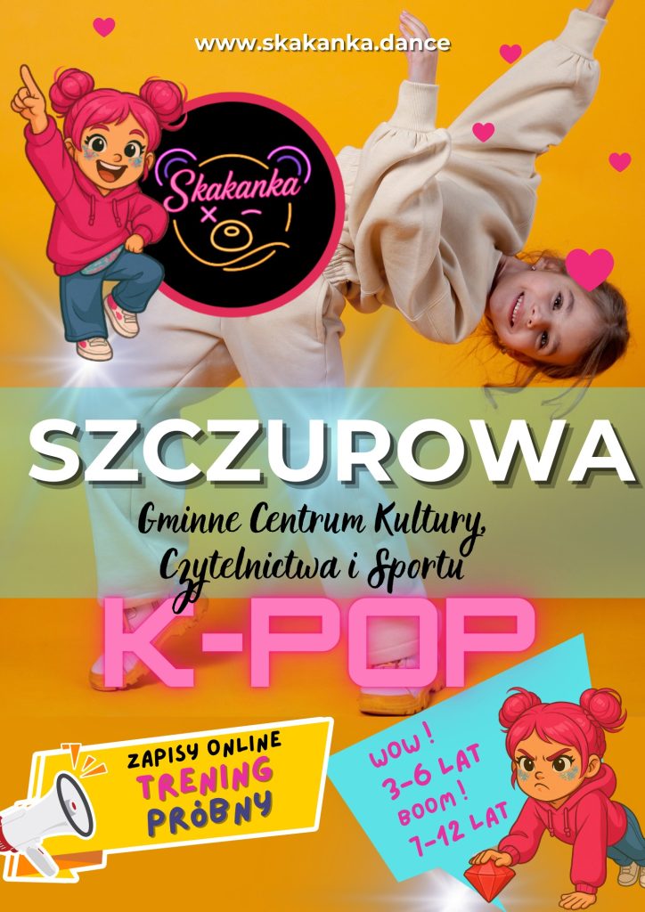 Plakat przedstawia zaproszenie na zajęcia z tańca