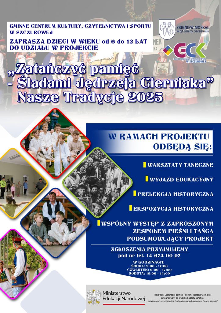 plakat promujący realizacje projektu
