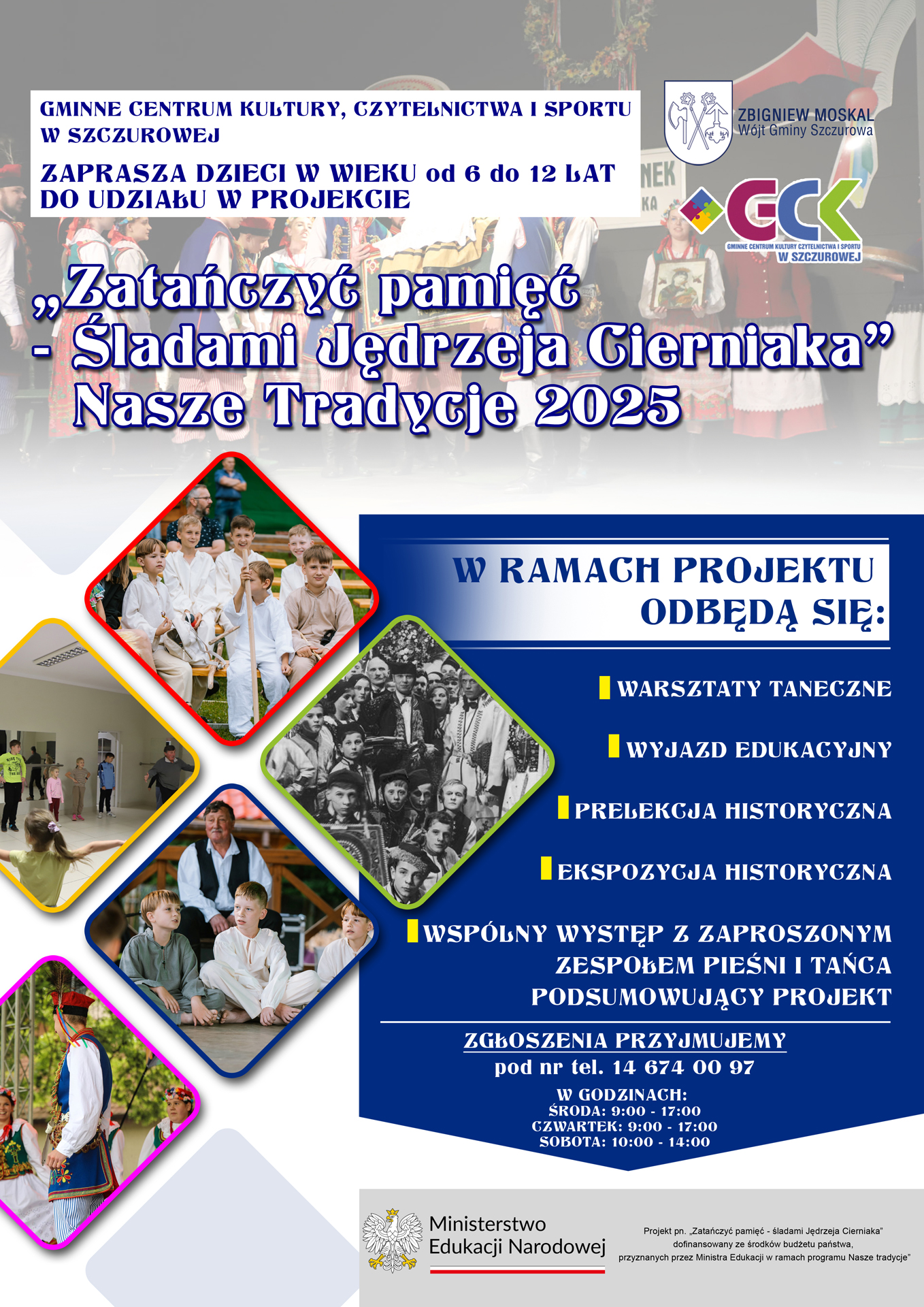 plakat promujący realizacje projektu