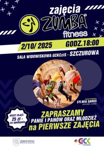 plakat promujący zajęcia zumby