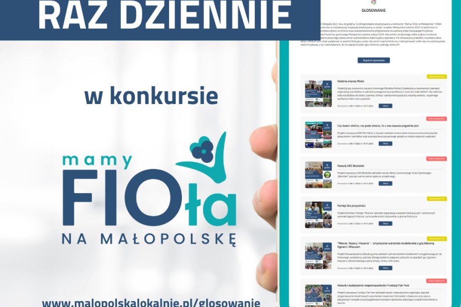 ulotka informacyjna na temat głosowania