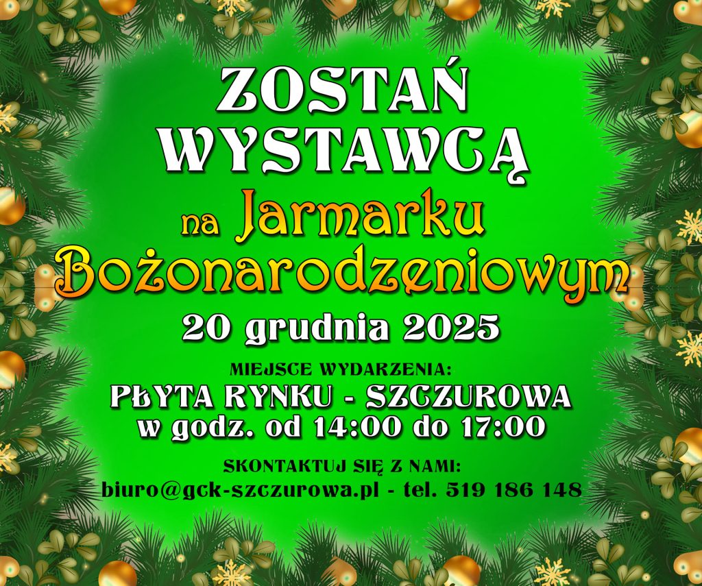 plakat wydarzenia Jarmark Bożonarodzeniowy 2025