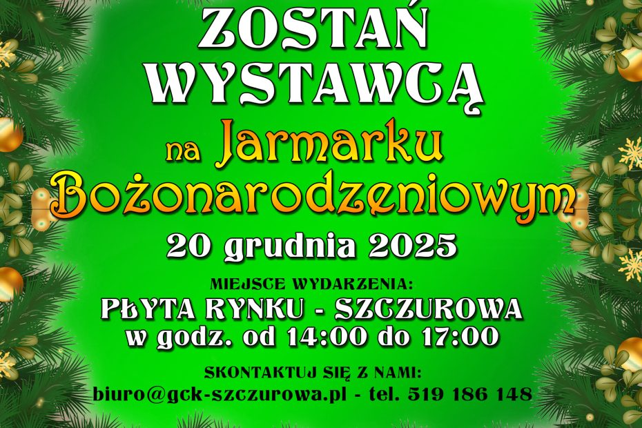 plakat wydarzenia Jarmark Bożonarodzeniowy 2025