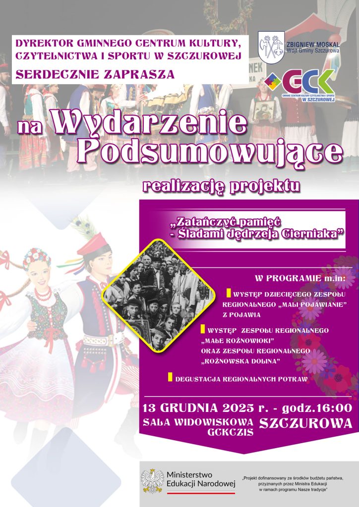 Plakat przedstawia zapowiedź wydarzenia