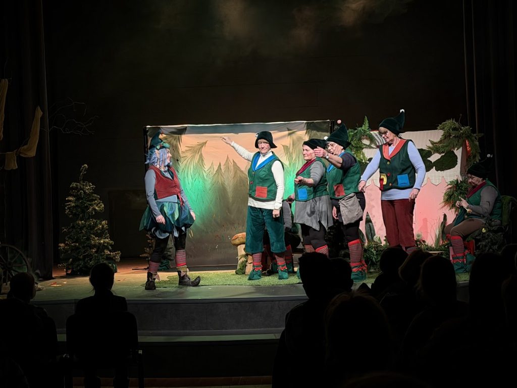 zdjęcie przedstawia spektakl "Mikołaj w wiosce Elfów"