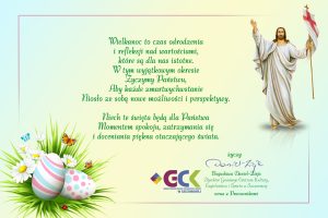 kartka z życzeniami wielkanocnymi