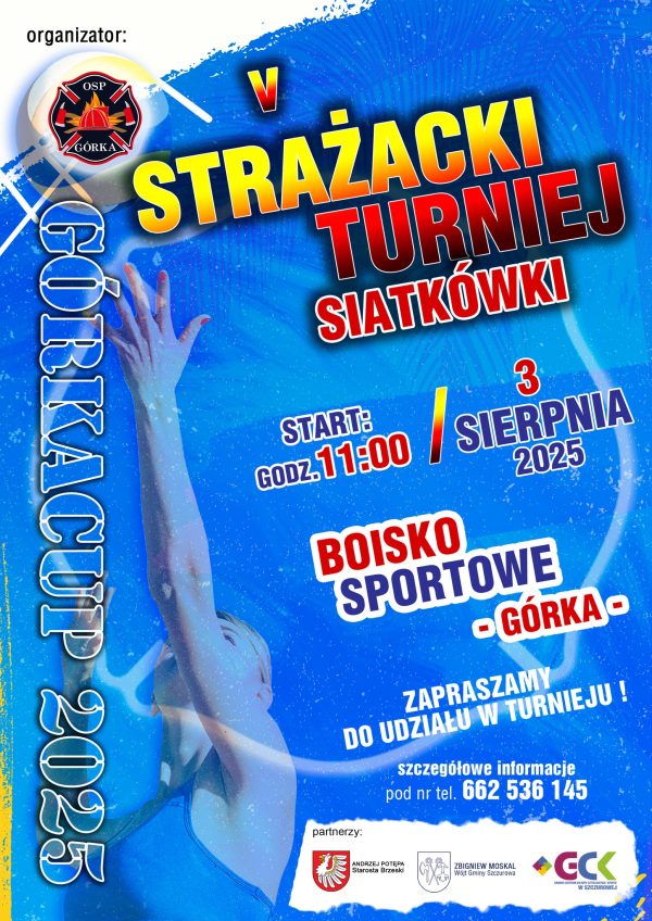 plakat turniej pilki siat gorka 2025 plakat informacyjny